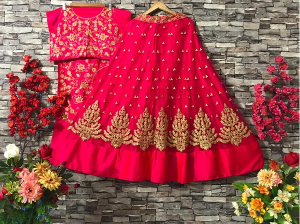  PARTYWEAR EMBROIDERED WORK LEHENGA CHOLI🎊💐💃
